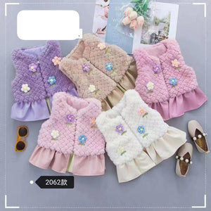 Girls Fur Slevles Jacket