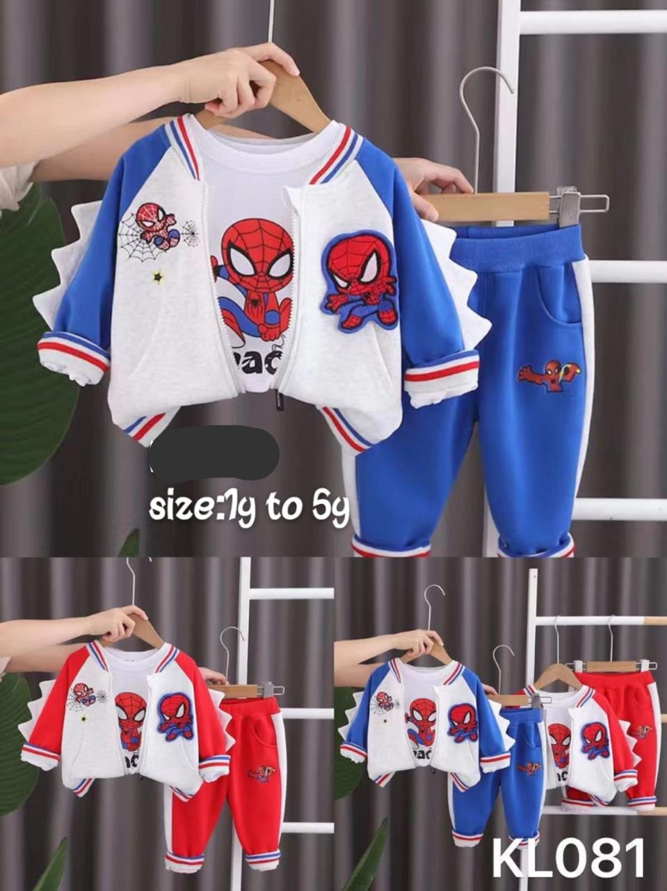 Spider Three Pc Suit Imported LittleTwin BabyShop