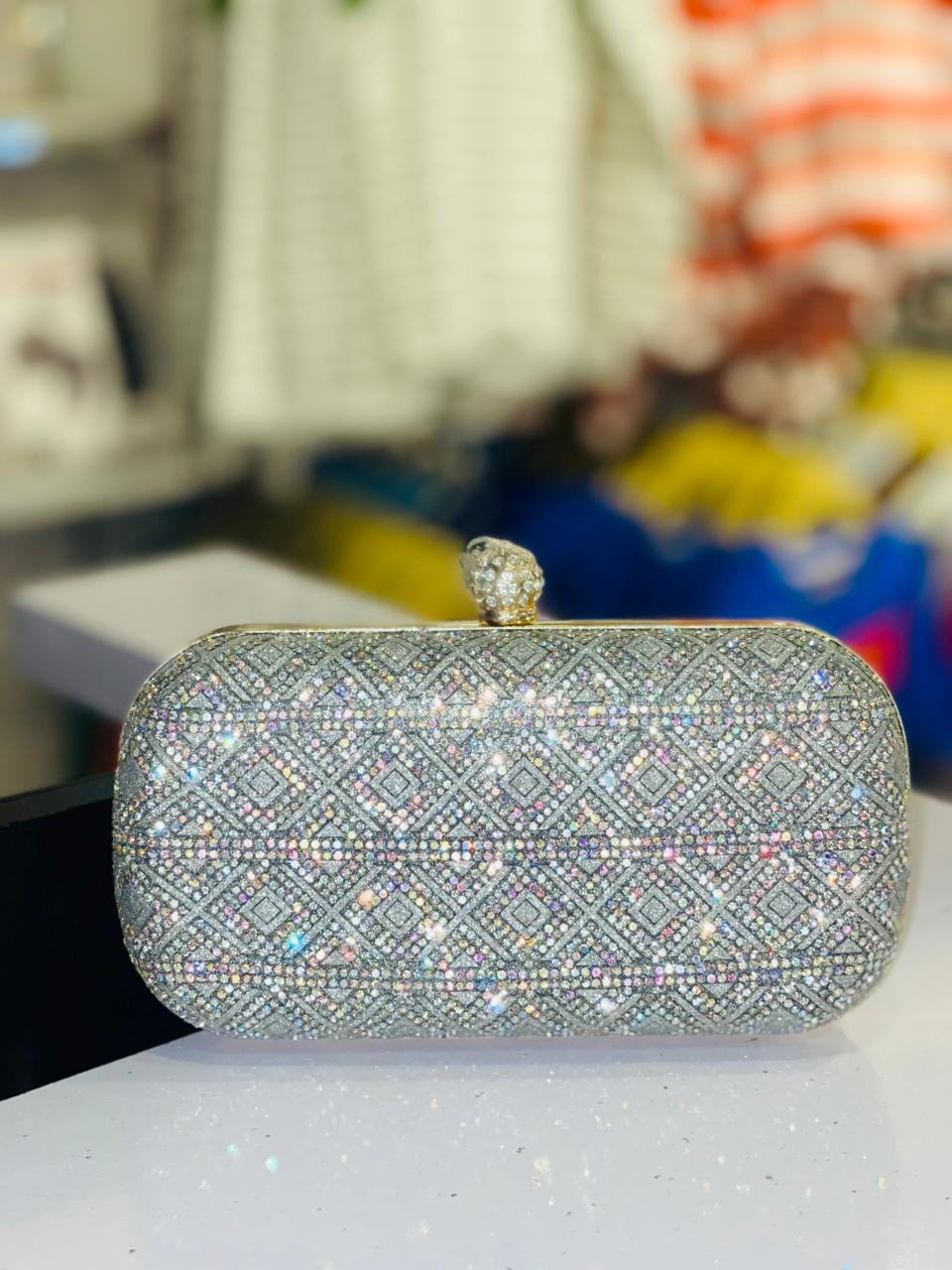 Silver & Golden Bridal Clutch LittleTwin BabyShop